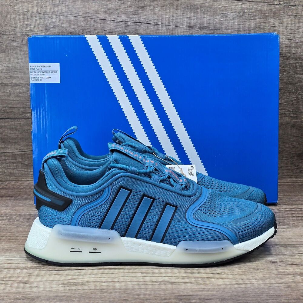 Adidas NMD V3 Men's Size 9.5 Teal Black White Sneakers (FZ6498) NEW WITH BOX